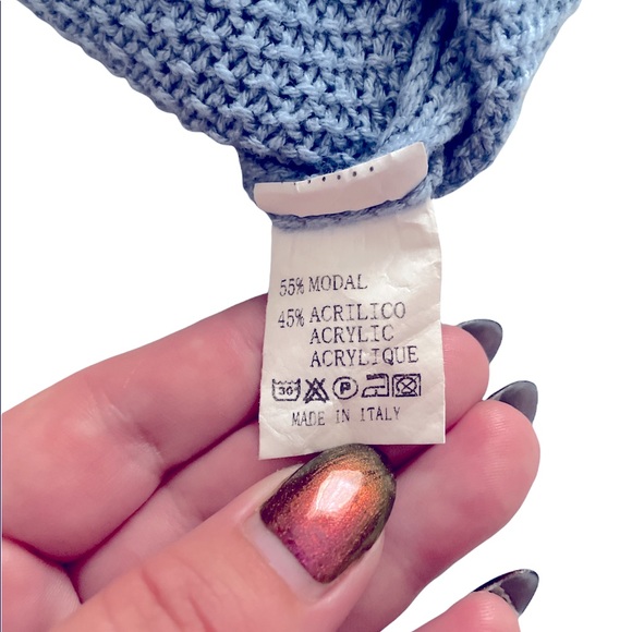 ☁️ Stylish & comfy light blue knitted sweater - Picture 6 of 8